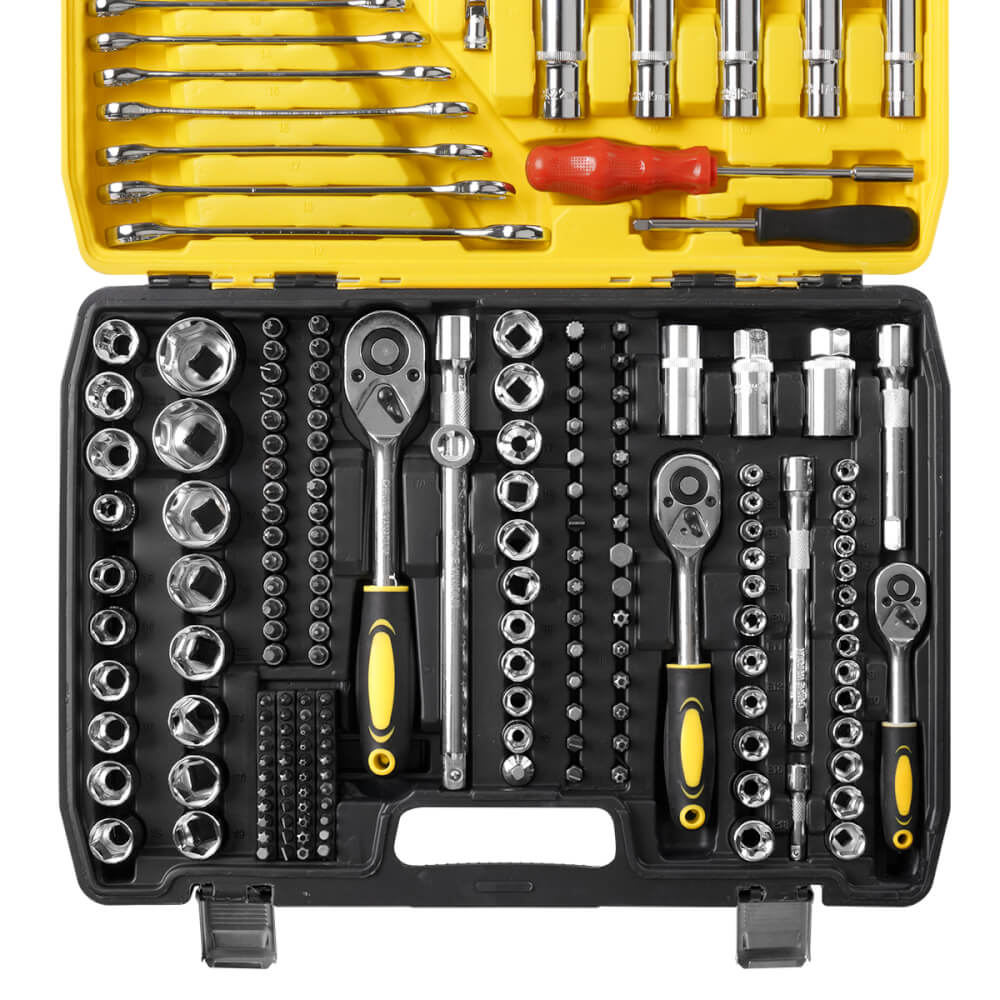 ชุดบ็อกซ์ DELTON รุ่น DKT-216PCS 1/4 , 3/8 , 1/2 นิ้ว แพ็ก 216 ชิ้น